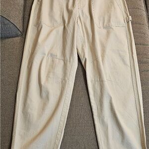 Old Navy utility Pulla pants size large cream
